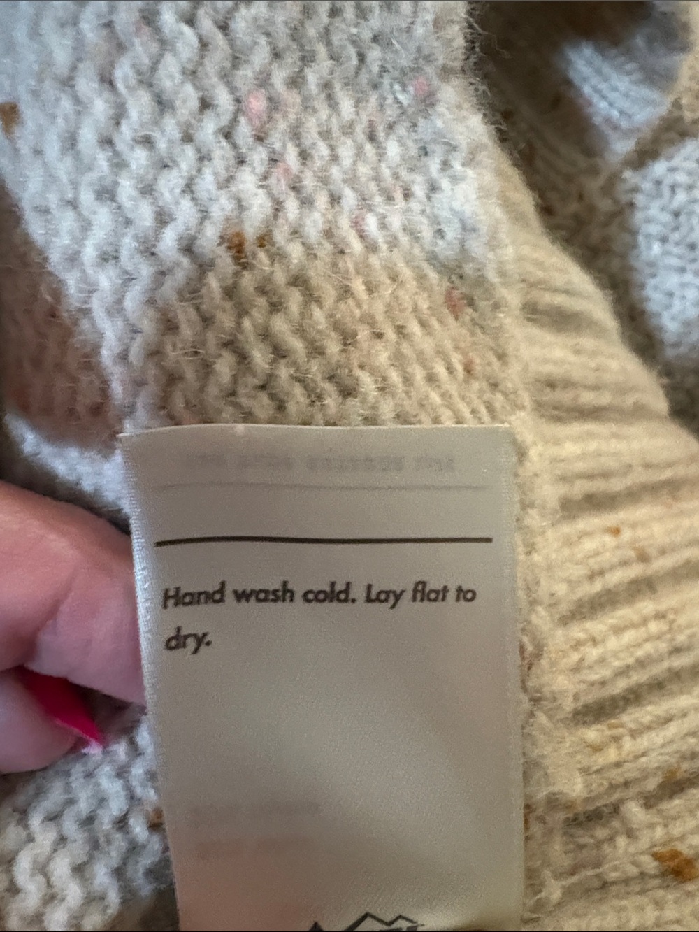 REI Cream Textured Turtleneck Sweater with side pockets - Picture 8 of 8